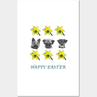 Happy Easter from your favourite dogs Posters and Art